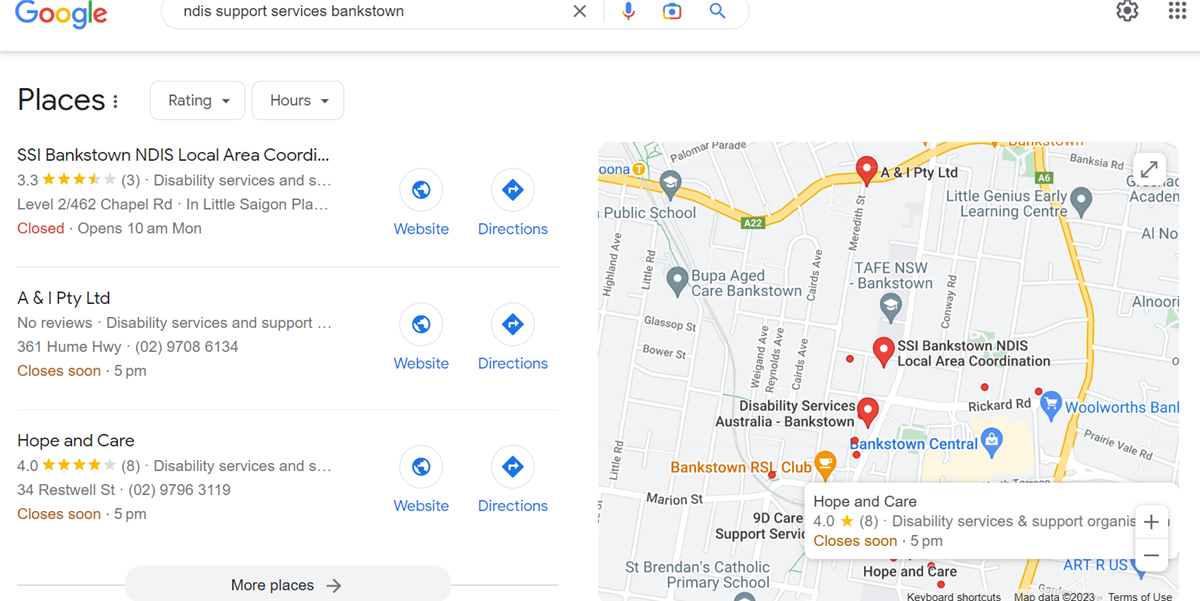 Google Business Profile NDIS Service Provider