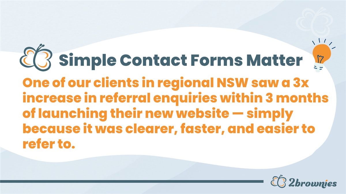 NDIS website design case study – increased referrals for provider in NSW