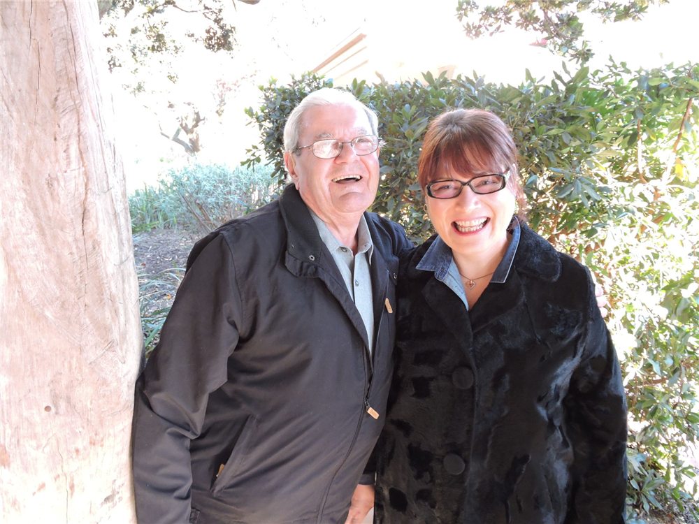 Vanessa with her dad, Alan
