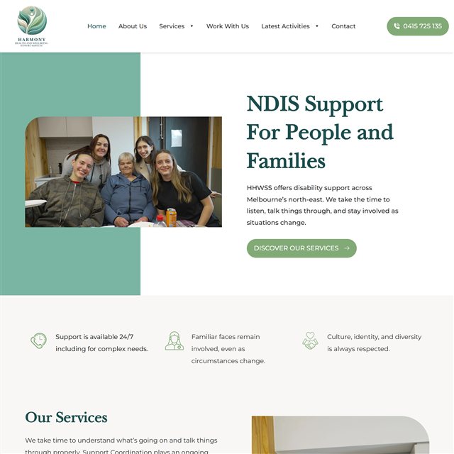 Harmony Health and Wellbeing Support Services